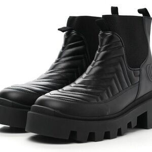 NEW Authentic GUCCI Frances Matelassé Double G Logo Chelsea Boots